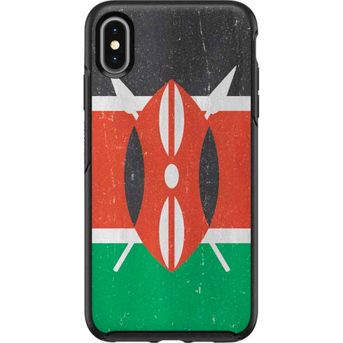 Kenya Flag Distressed Otterbox Symmetry iPhone Skin